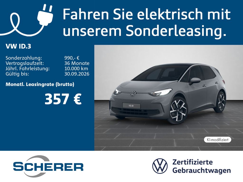 Bild des Angebotes Volkswagen ID.3 PRO ELECTRIC LED NAVI REAR VIEW ACC APP CON
