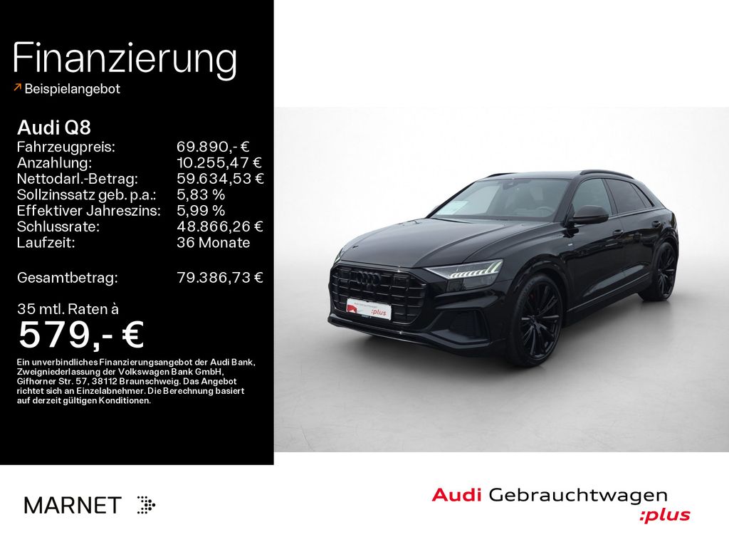 Bild des Angebotes Audi Q8 50 TDI qu S line*Matrix*HUD*B&O*Virtual*Carbo