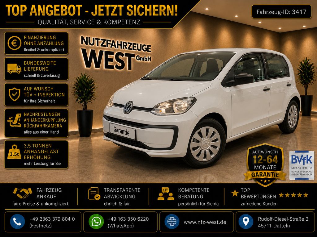 Bild des Angebotes Volkswagen up! load up! LKW Zulassung*Klima*Garantie*