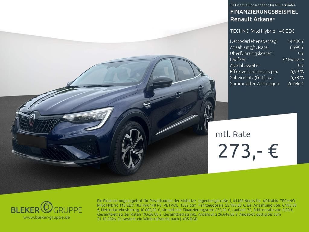 Bild des Angebotes Renault ARKANA TECHNO Mild Hybrid 140 EDC