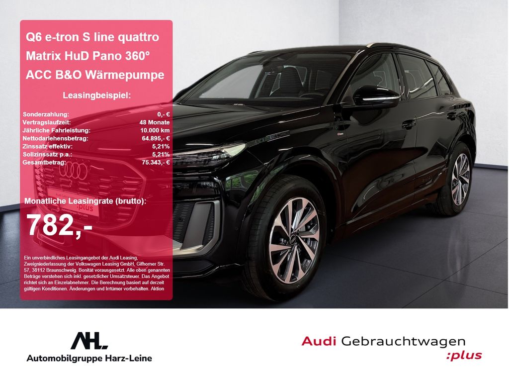 Bild des Angebotes Audi Q6 e-tron S line quattro Matrix HuD Pano 360° AC