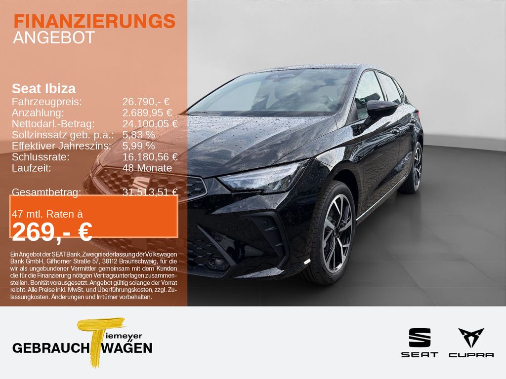 Seat Ibiza 1.0 TSI FR REAR VIEW KESSY NAVI LM17 SITZH
