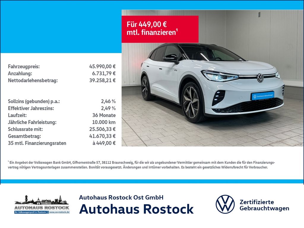Bild des Angebotes Volkswagen ID.4 GTX 79kWh 4M WÄRMEPUMPE KAM