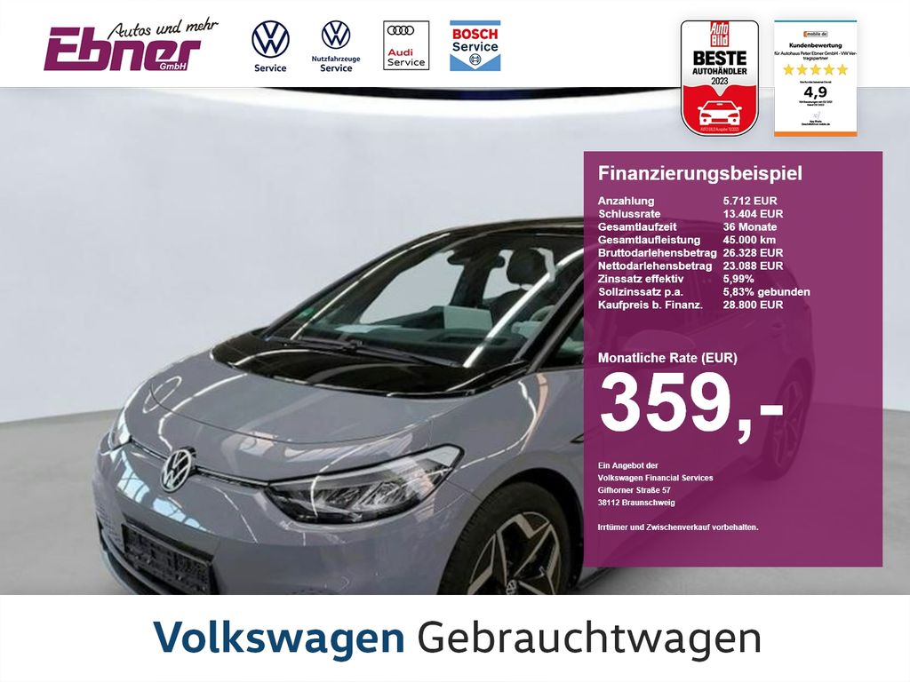 Bild des Angebotes Volkswagen ID.3 PRO S SPORT 82KWh HEAD-UP+ALCANTARA+ACC+NAV