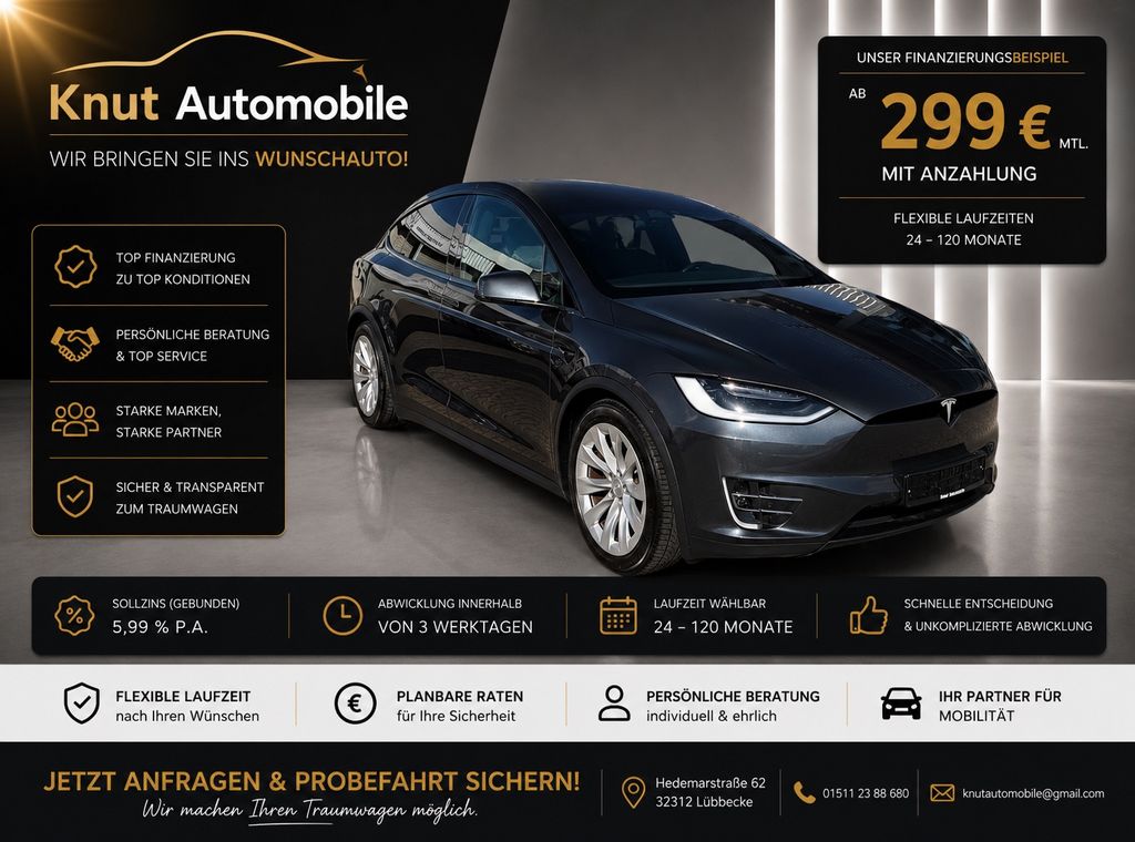 Bild des Angebotes Tesla Model X 100D *1.Hd*MCU2*6-Sitze*Comp 3*