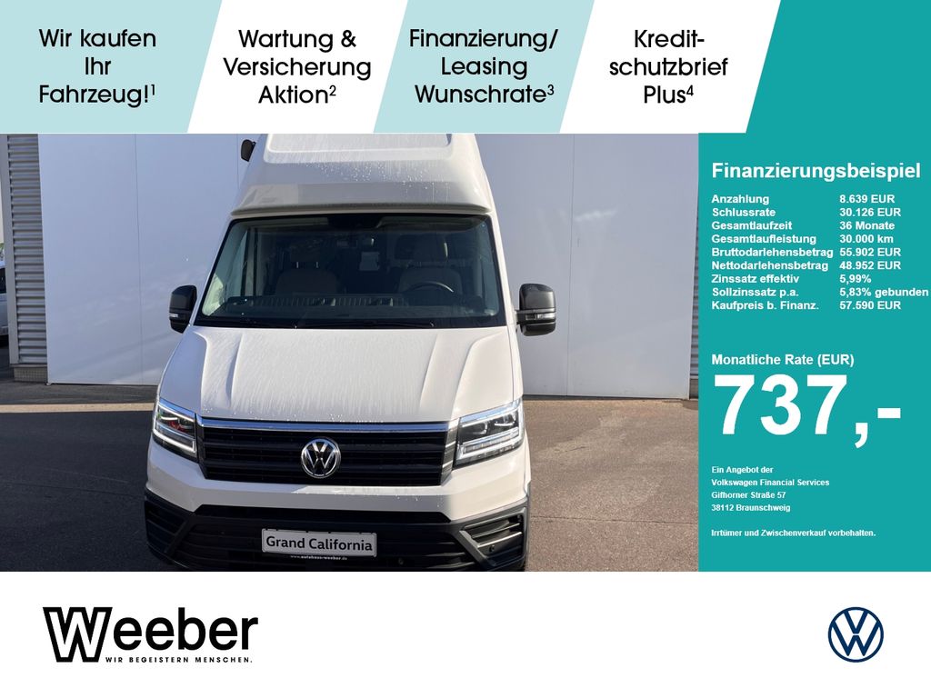 Bild des Angebotes Volkswagen Grand California 600 *HOCHBETT*STHZ*LED*KAMERA*