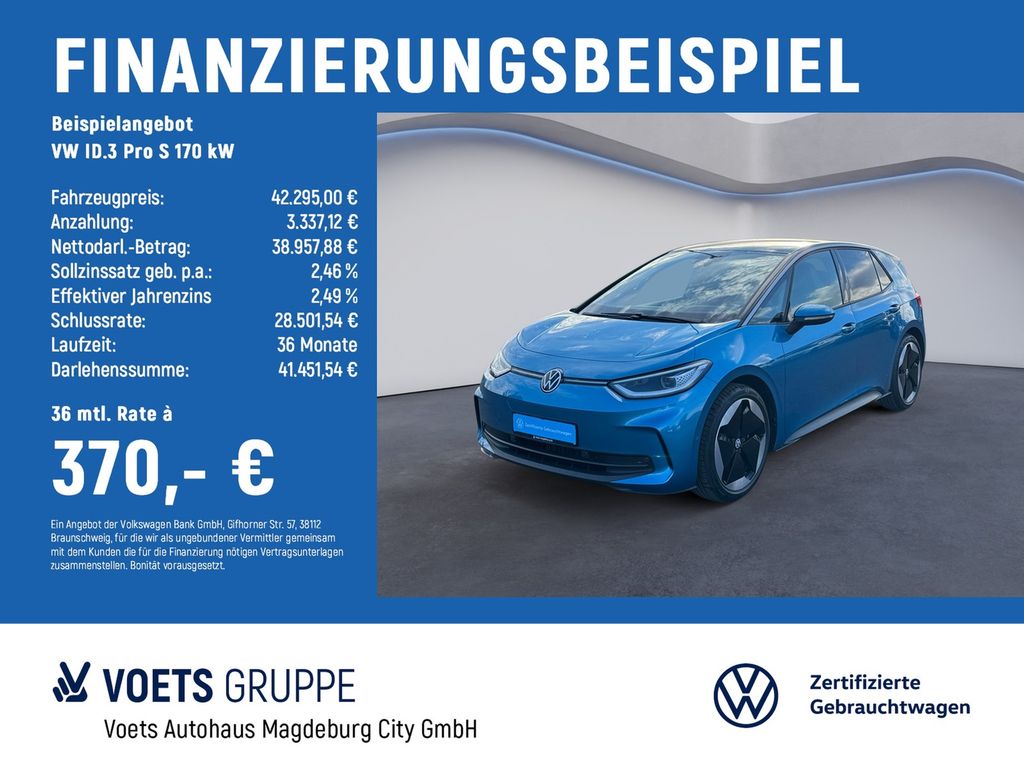Bild des Angebotes Volkswagen ID.3 Pro S 170 kW Energy MATRIX-LED+HuD+REARVIEW