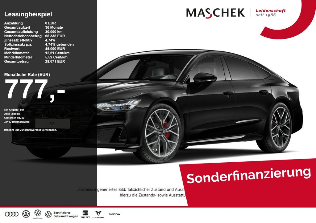Bild des Angebotes Audi A7 Sportback 55 TFSI e HD-Matrix B&O AHK Memory