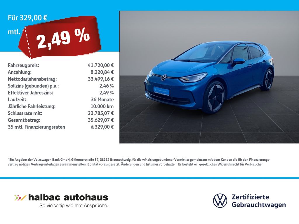 Bild des Angebotes Volkswagen ID.3 Pro S 170kW  +1,49%+WR+WÄRMEP+NAVI+MATRIX+H