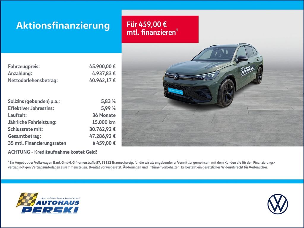 Bild des Angebotes Volkswagen Tiguan 2.0 TDI R-Line DSG Black Style KLIMA, NAV