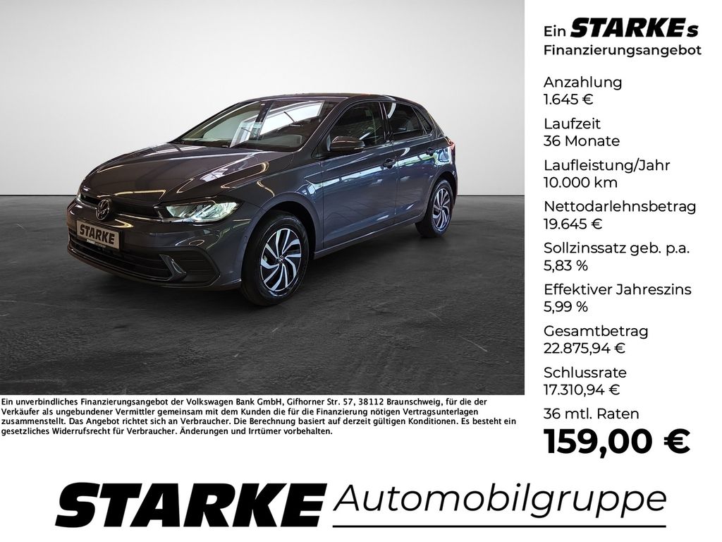 Bild des Angebotes Volkswagen Polo 1.0 TSI DSG Life  LED Kamera PDC LM Tempo K