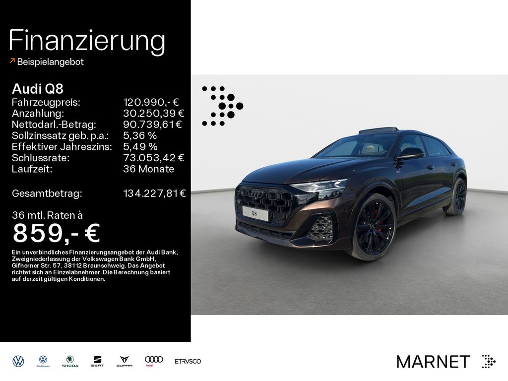 Bild des Angebotes Audi Q8 SUV TFSI e quattro 360 kW tiptronic*Sportsitz