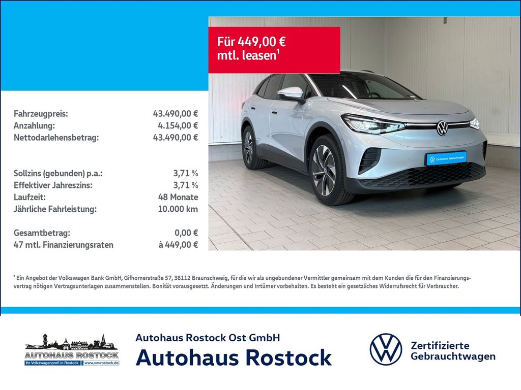 Bild des Angebotes Volkswagen ID.4 Pro 77kWh WÄRMEPUMPE ACC LED