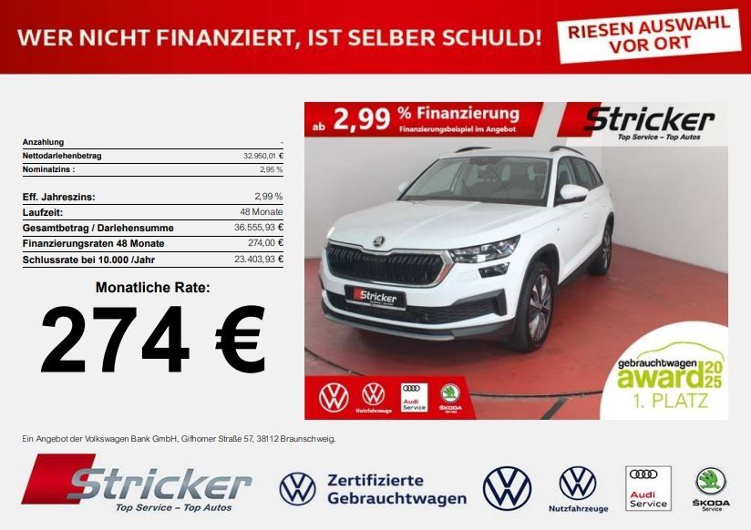 Bild des Angebotes Skoda Kodiaq Ambition 2.0TDI DSG 274,-ohne Anzahlung N