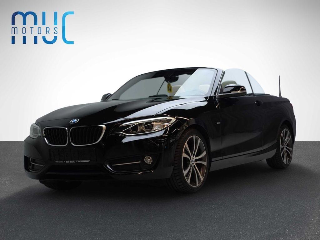 Bild des Angebotes BMW 225 Cabrio 2.0 d Sport Line Schwarz/Beige Xenon