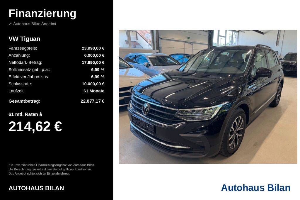 Bild des Angebotes Volkswagen Tiguan Virtual 1.Hand  IQ Drive ACC Lane 8fach