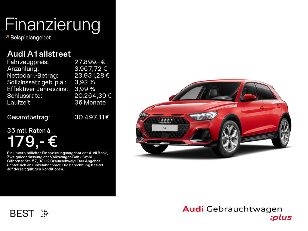 Bild des Angebotes Audi A1 allstreet 35 TFSI S-LINE*NAVI-PLUS*LED*SHZ*PD