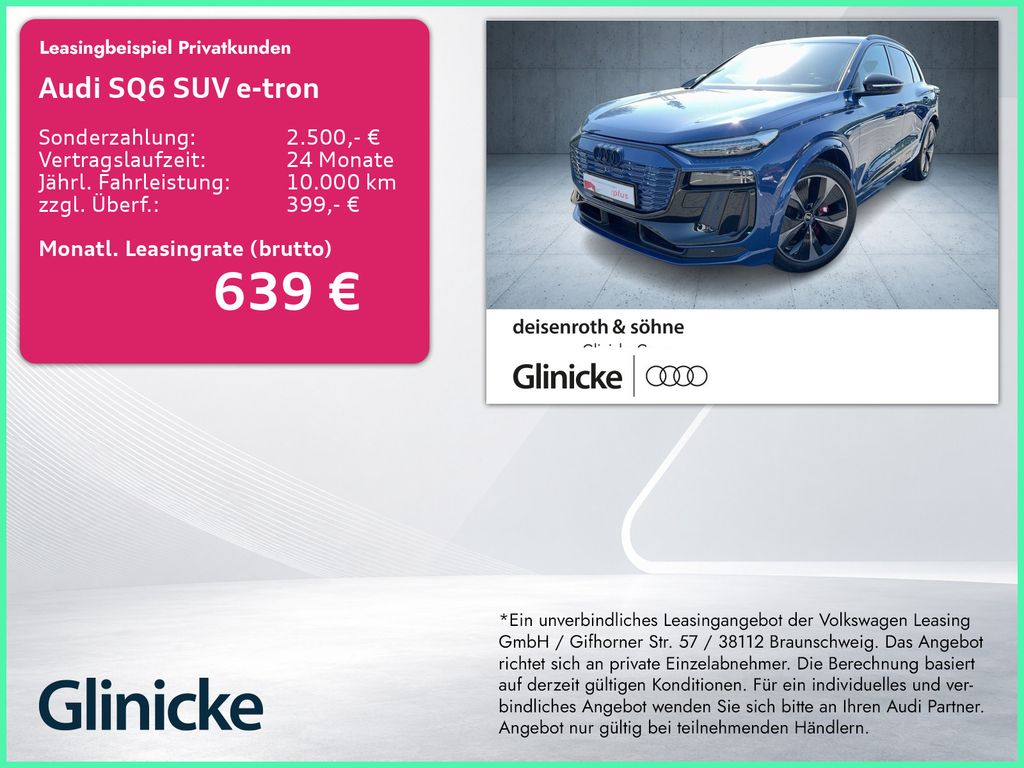 Bild des Angebotes Audi SQ6 SUV e-tron AHK/W-Pumpe/Luft/OLED/B&O/LHZ/21"