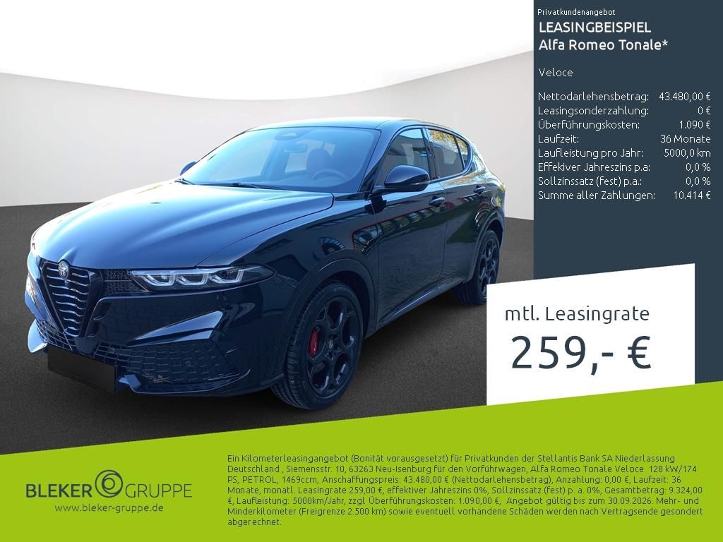 Bild des Angebotes Alfa Romeo Tonale Veloce
