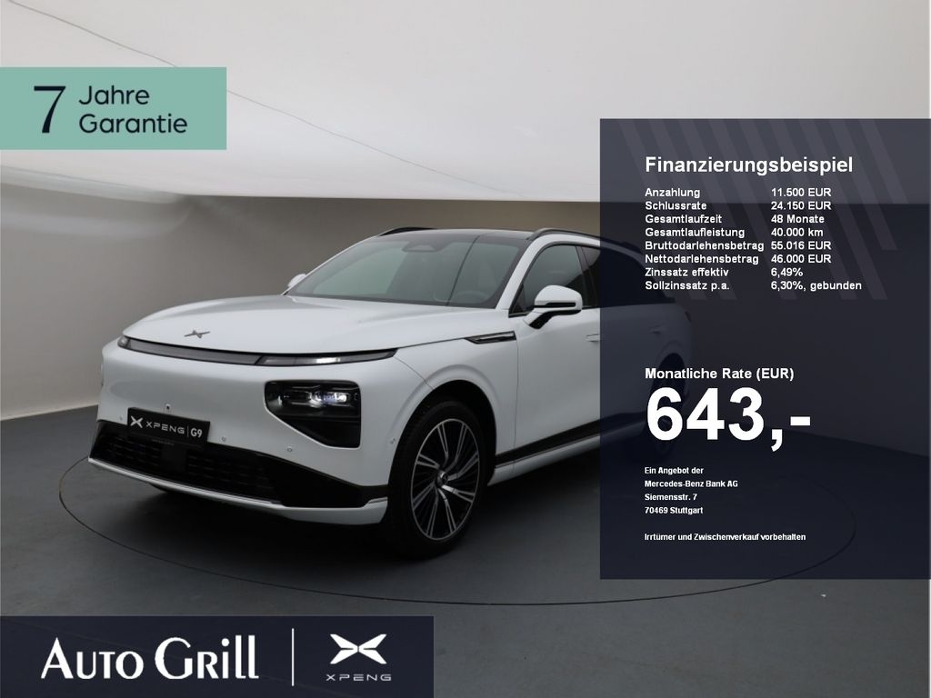 Bild des Angebotes XPENG G9 2025 RWD Long Range AHK PremiumPaket 21Zoll