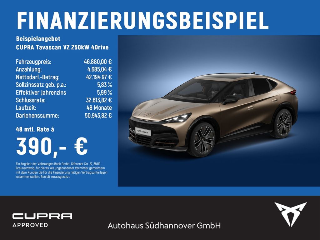 Bild des Angebotes Cupra Tavascan VZ 250kW 4Drive MATRIX+HUD+KAMERA