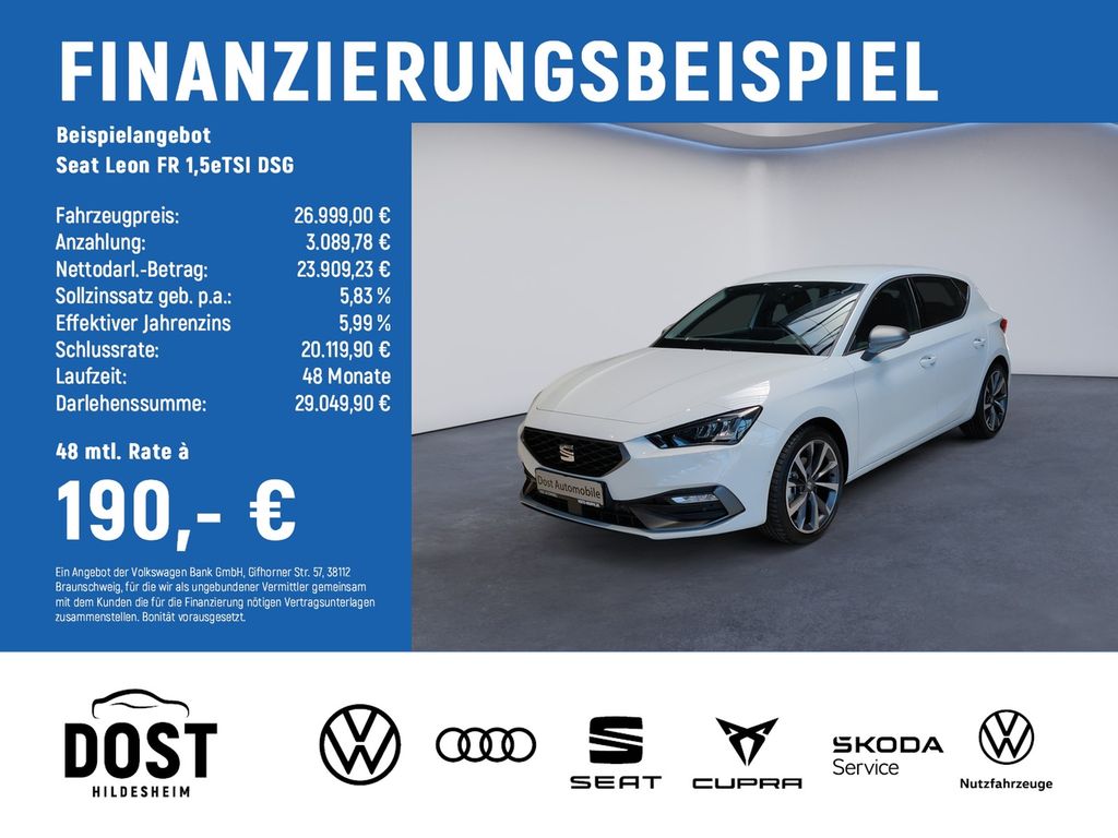 Bild des Angebotes Seat Leon FR 1,5eTSI DSG NAVI+PDC+SHZ+KAMERA+BEATS