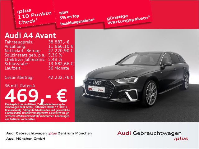 Bild des Angebotes Audi A4 Avant 40 TDI qu. S tronic S line Pano/StdHzg/