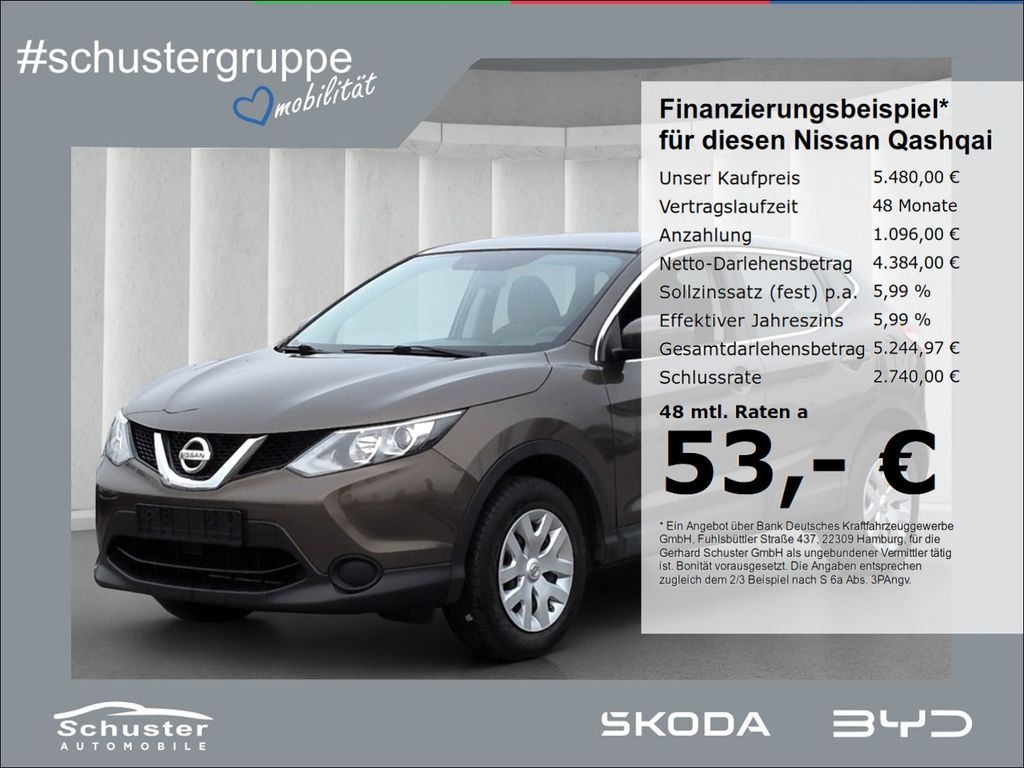 Nissan Qashqai Visia 1.2 DIG-T*Tempom Bluetooth Notrad