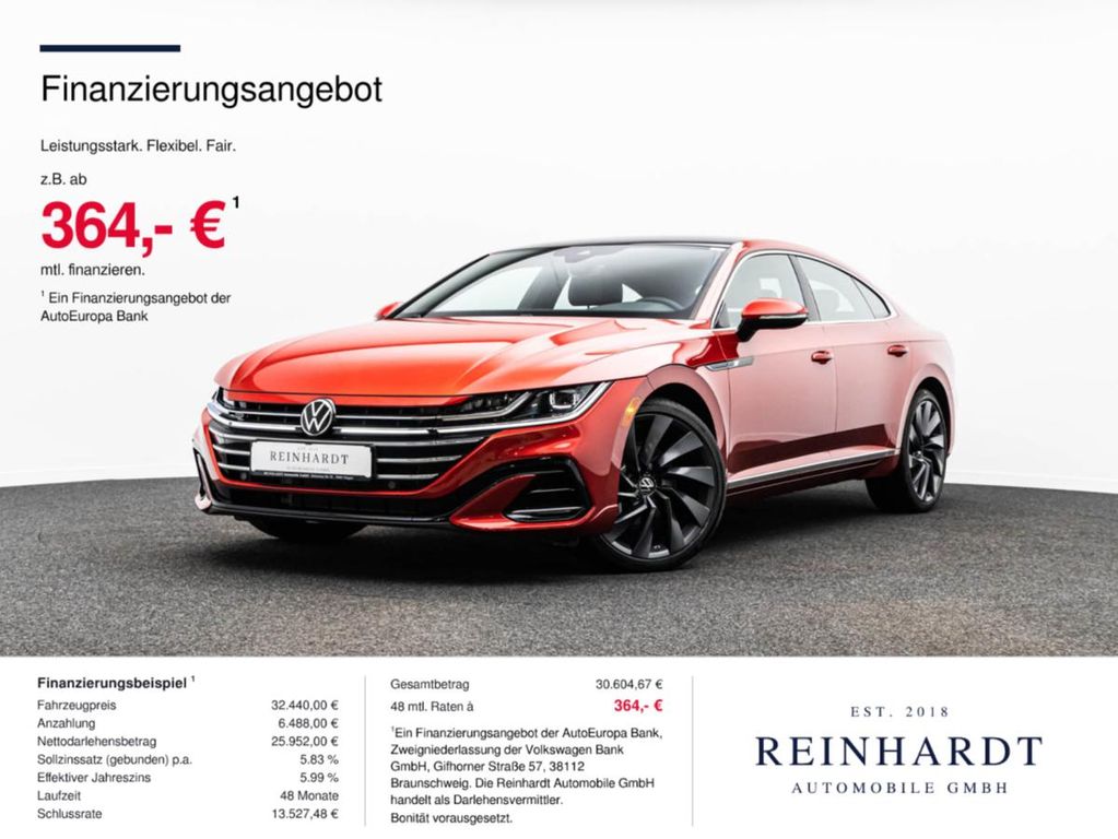 Volkswagen ARTEON LIMOUSINE 2.0TSi R LINE 4M ACC/PANO/SIDE