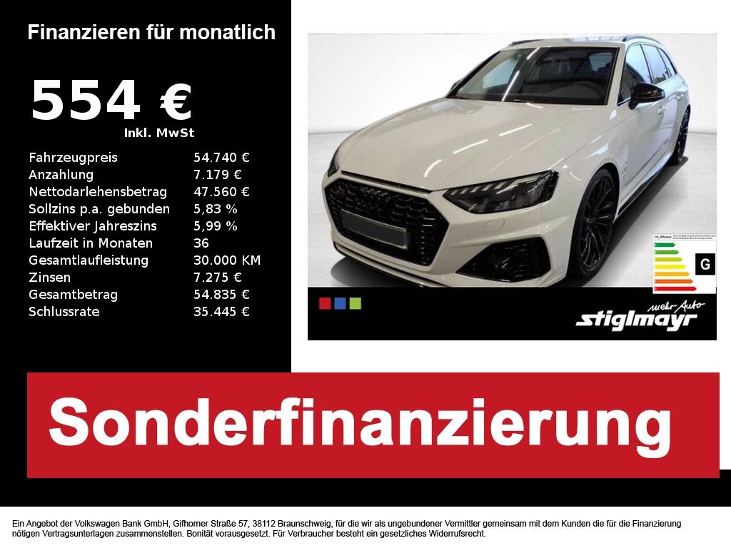 Bild des Angebotes Audi RS4 Avant TFSI quattro SPORTABGAS+B&O+LEDER+MATR