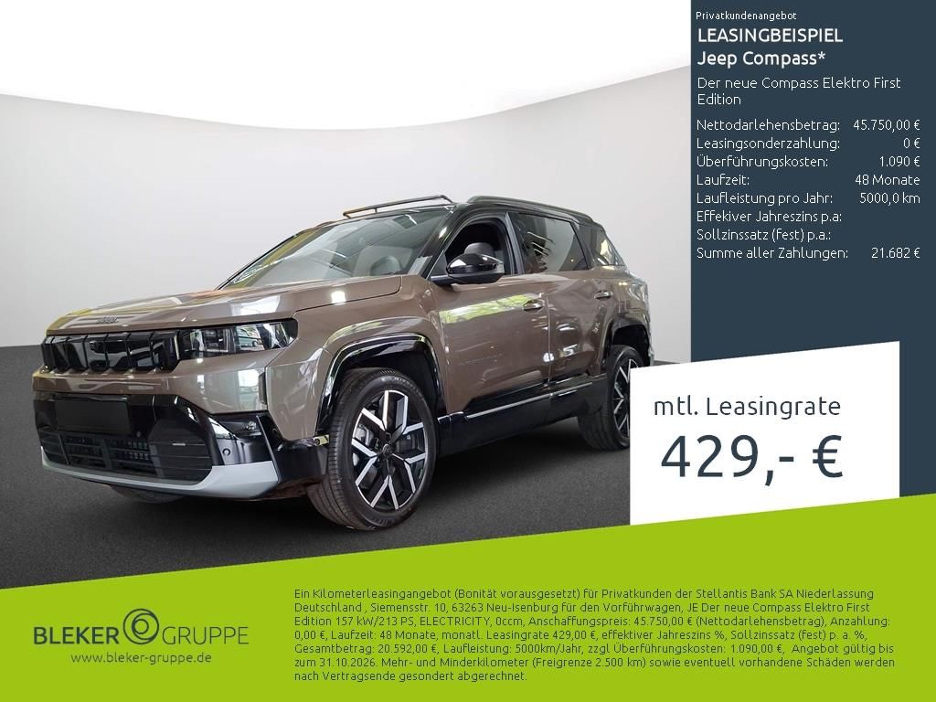 Bild des Angebotes Jeep Compass Der neue Compass Elektro First Edition