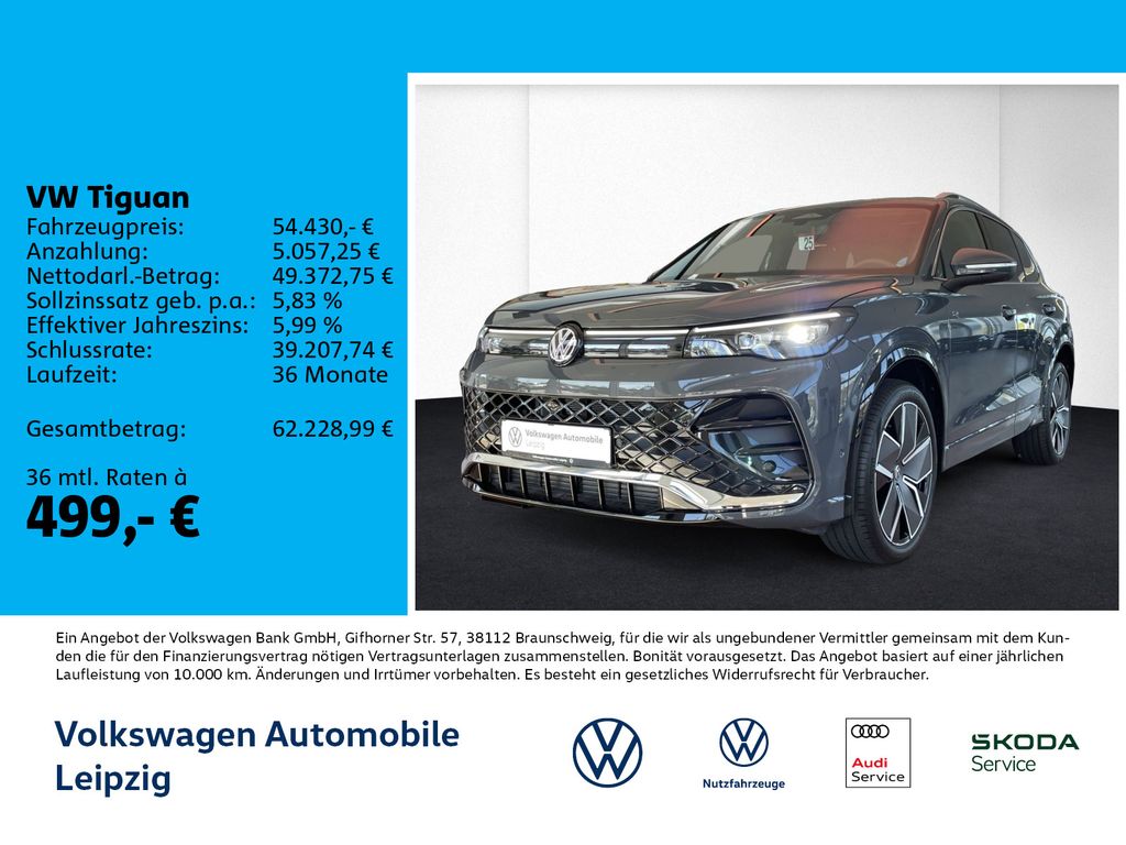 Bild des Angebotes Volkswagen Tiguan R-Line TDI 4M 142 kW *HuD*AHK*Navi*