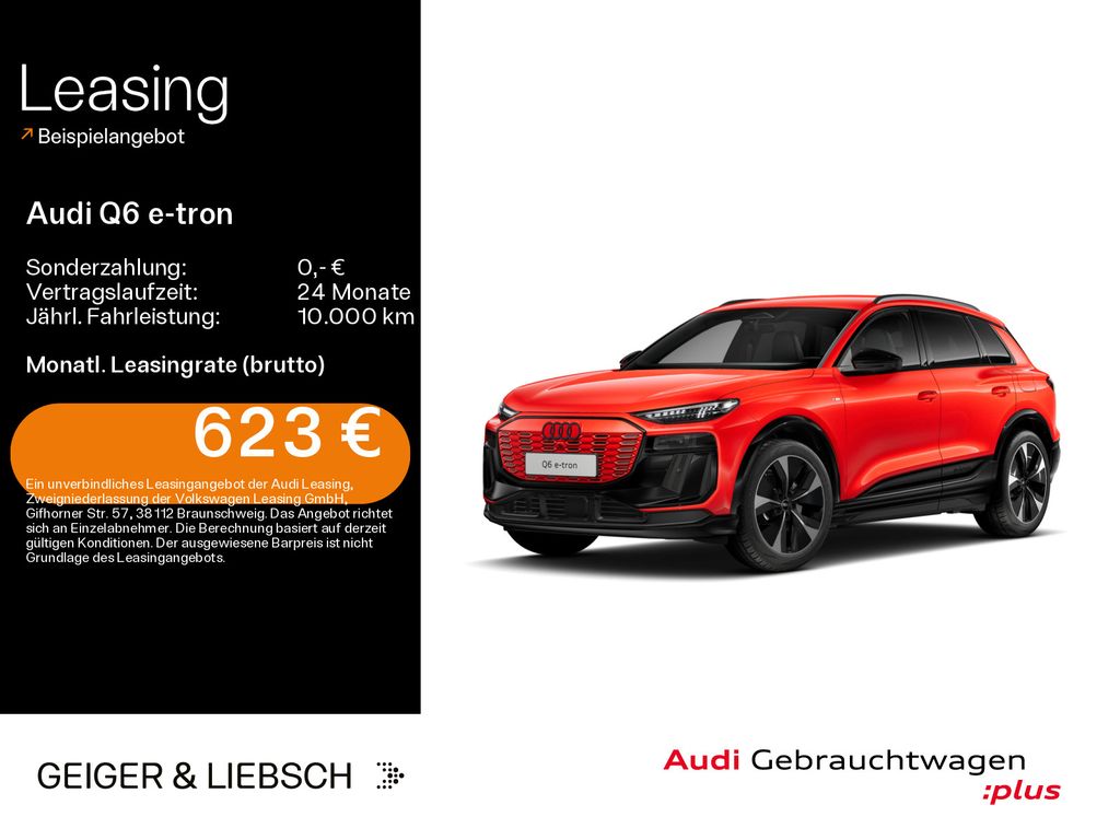 Bild des Angebotes Audi Q6 e-tron performance S-LINE*0,25%*MATRIX*HUD*LU