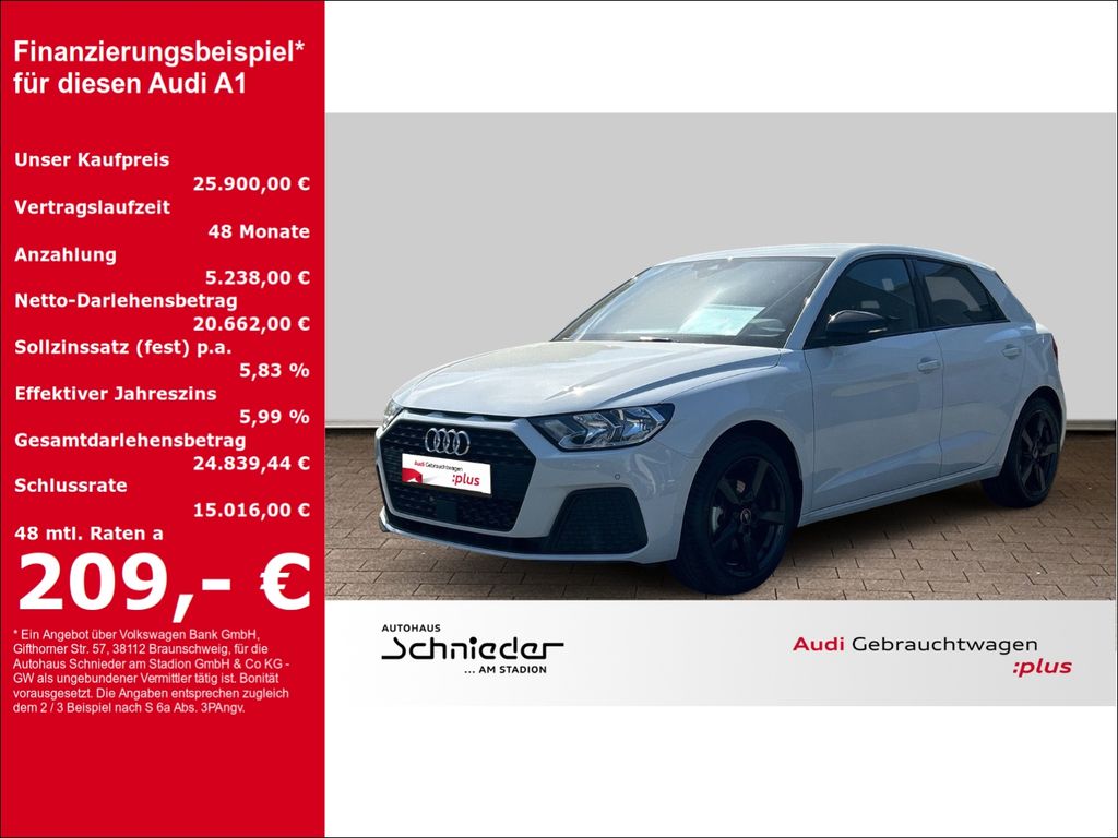 Bild des Angebotes Audi A1 SPORTBACK 30TFSi S-TRONIC+SLINE+VIRTUAL+PDC