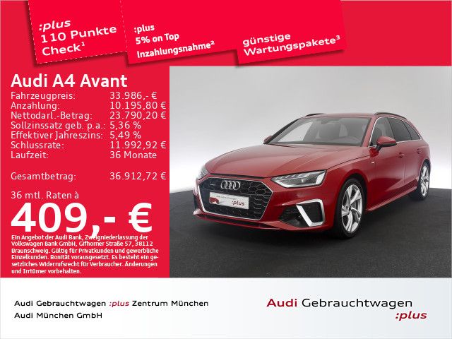 Bild des Angebotes Audi A4 Avant 40 TFSI qu. S tronic 2x S line Matrix/N