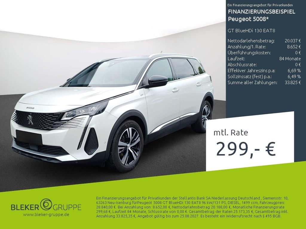 Peugeot 5008 GT BlueHDi 130 EAT8