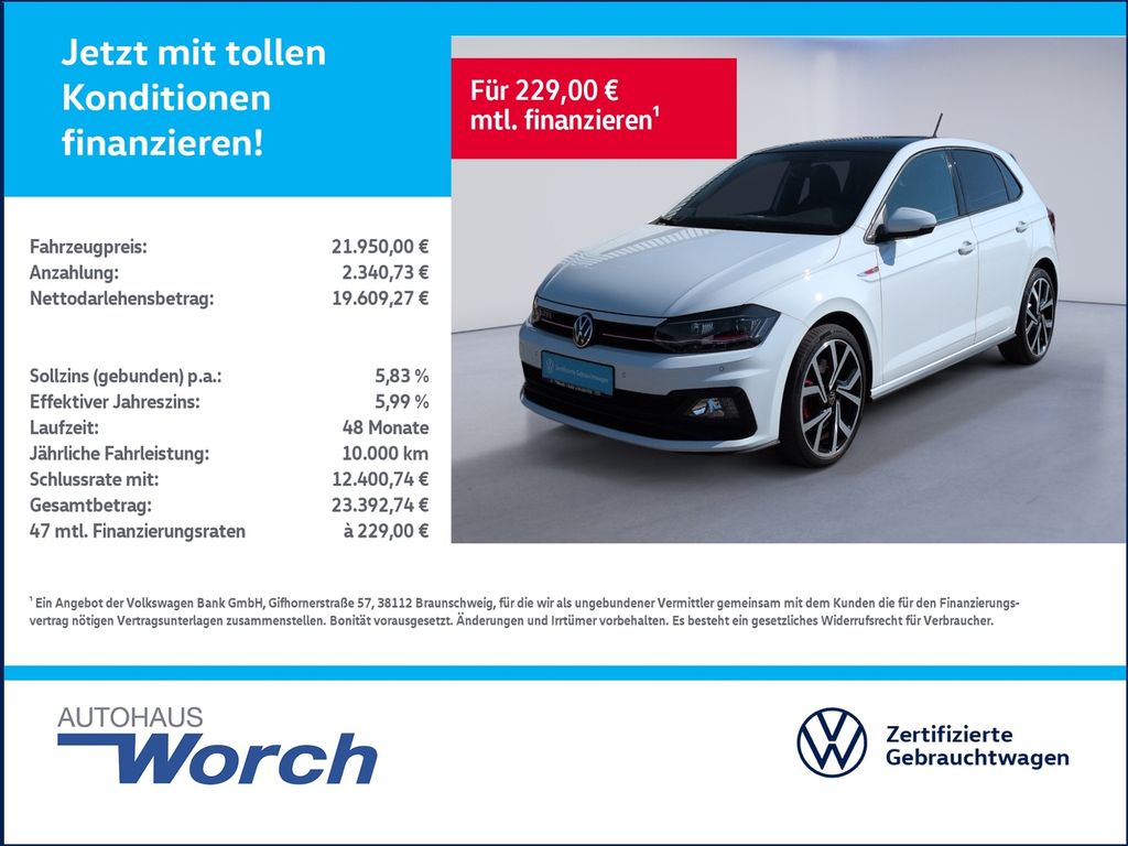 Bild des Angebotes Volkswagen Polo GTI DSG NAV+SHZ+ACC+SPORT-SELECT+PANO