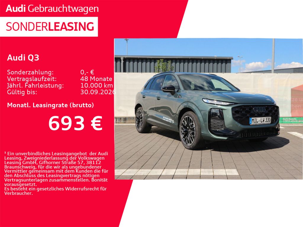 Bild des Angebotes Audi Q3 SUV TFSI quattro S line S tronic*ACC*AHK*LED*
