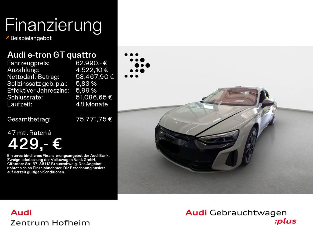 Bild des Angebotes Audi e-tron GT qu 440 kW*Air*B&O*HUD*Pano*Laser*Virtu