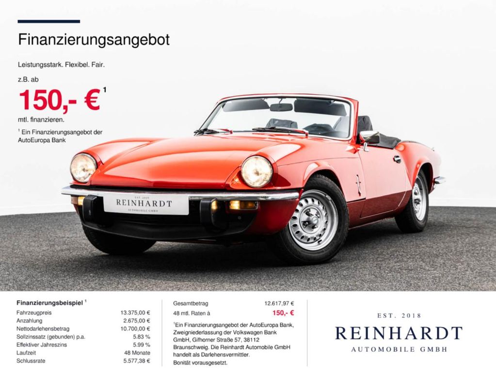Bild des Angebotes Triumph SPITFIRE MK IV ORIGINALZUSTAND