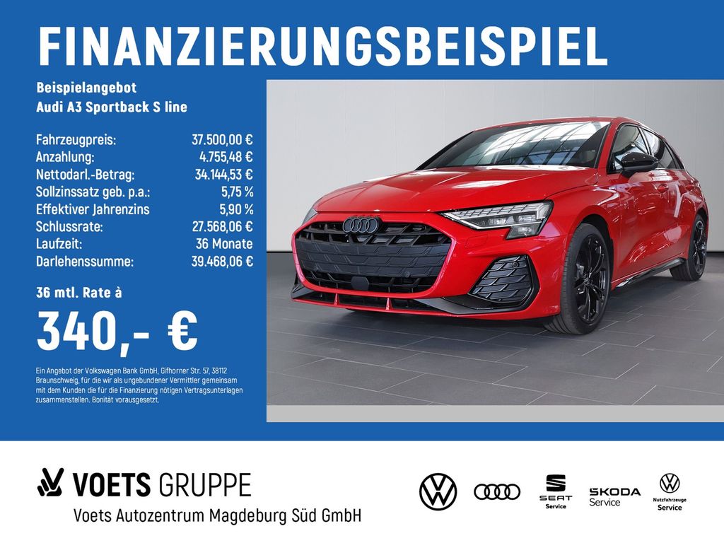 Bild des Angebotes Audi A3 Sportback S line 35 TFSI LED+SITZHEIZUNG