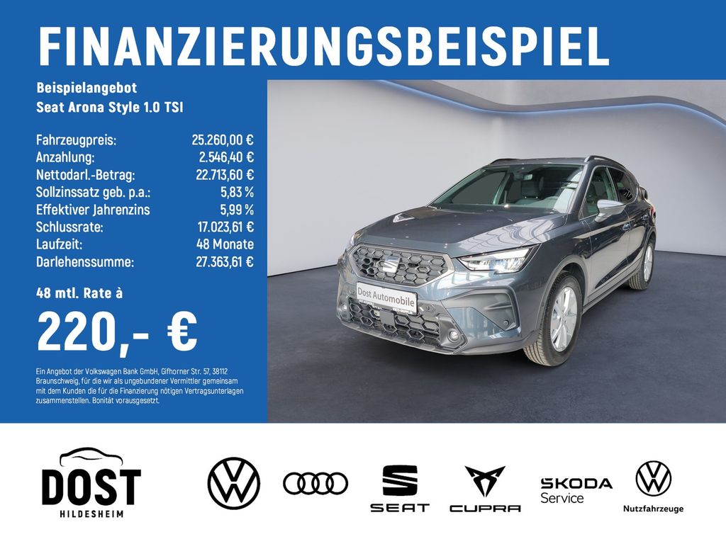 Bild des Angebotes Seat Arona Style 1.0 TSI ACC+SHZ+LED+KAMERA