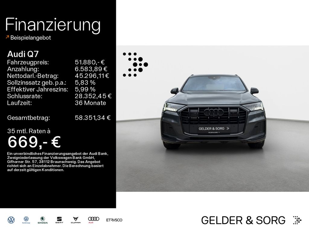Bild des Angebotes Audi SQ7 50 TDI qu.|Matrix|Air|360°|ACC|Stand