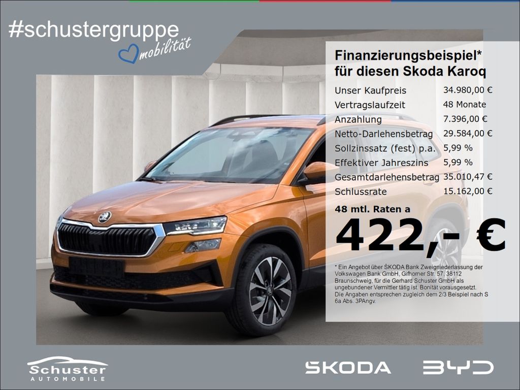 Bild des Angebotes Skoda Karoq BALANCE 1.5TSI*DSG AHK MatrixLED ACC R-Kam