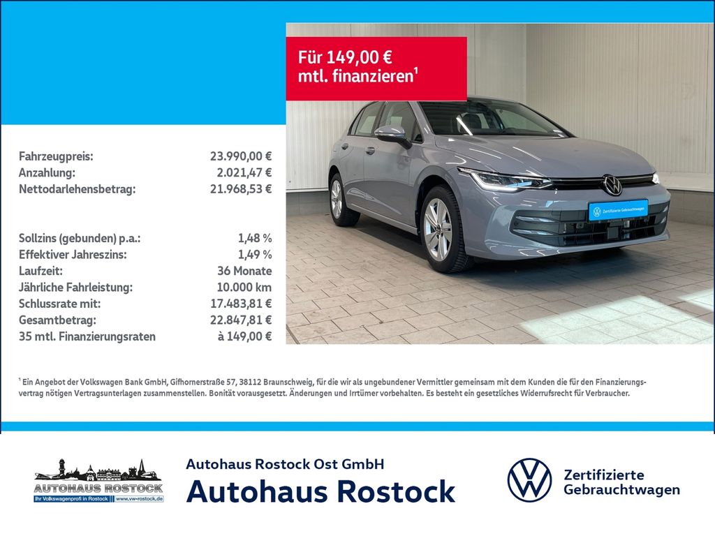 Bild des Angebotes Volkswagen Golf VIII Life 1.5 TSI KAM LED ACC NAVI HUD