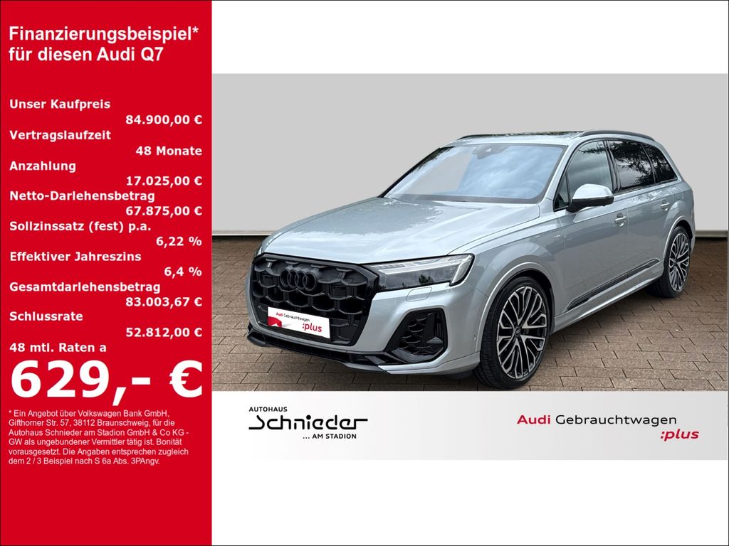 Bild des Angebotes Audi Q7 55 TFSI e quattro S-line+AHK+HUD+PANO+B&O+KAM