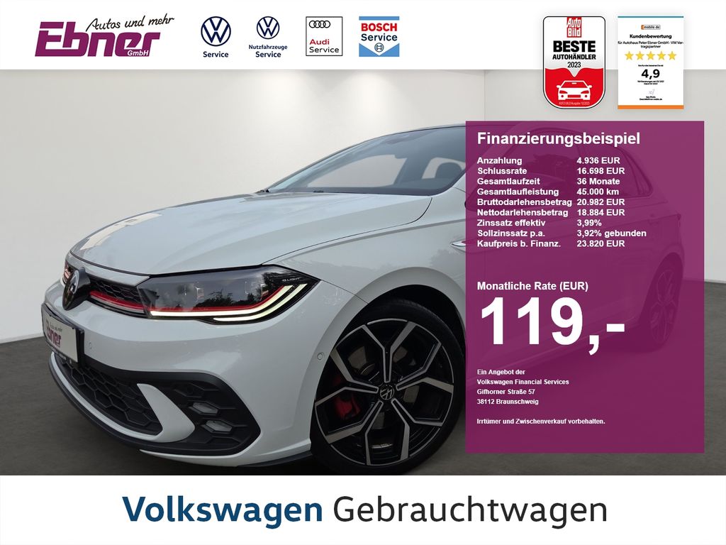 Bild des Angebotes Volkswagen Polo GTI BLACK EDITION DSG MATRIX+BEATS+KAMERA+K
