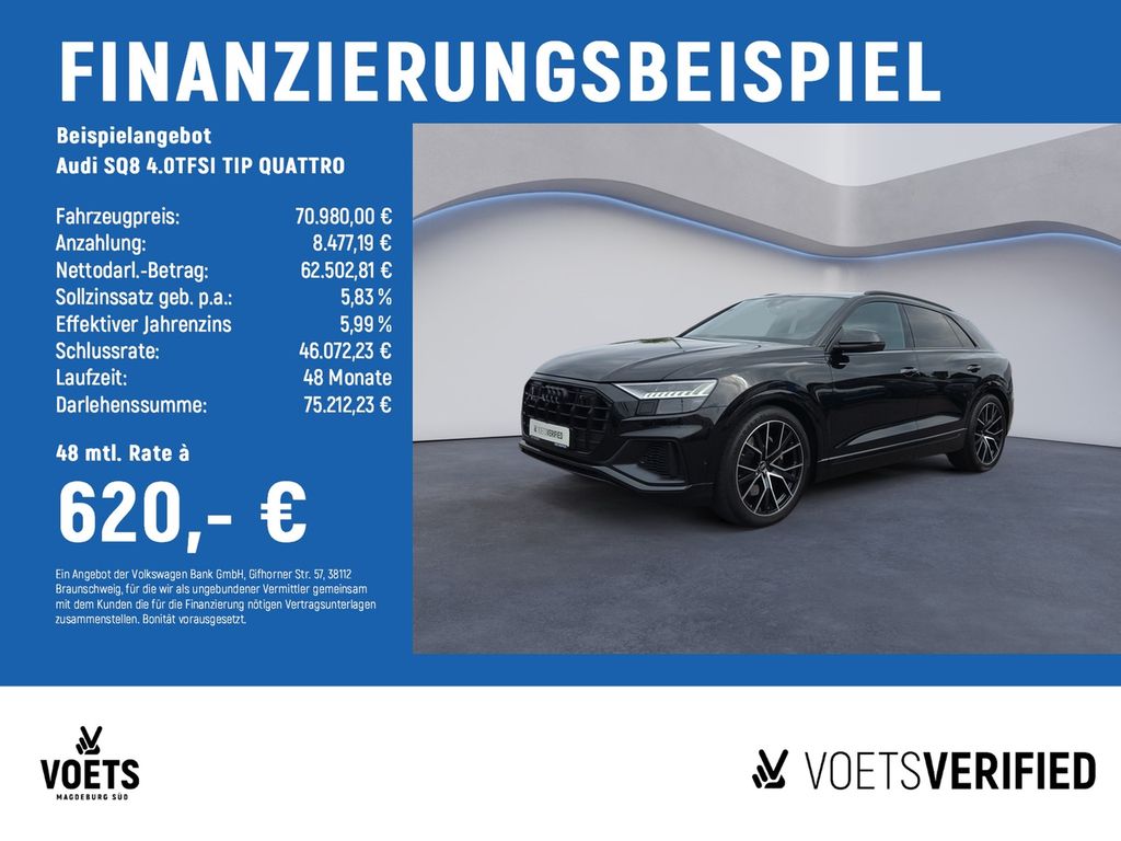 Bild des Angebotes Audi SQ8 4.0TFSI TIP QUATTRO MATRIX+PANO+NAVI+AHK+B&O