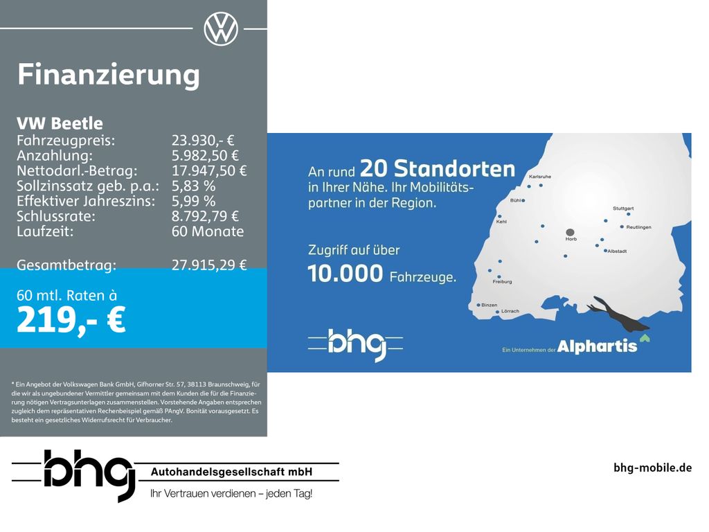Volkswagen Beetle Cabriolet 2.0 TSI DSG R-Line Fender Leder