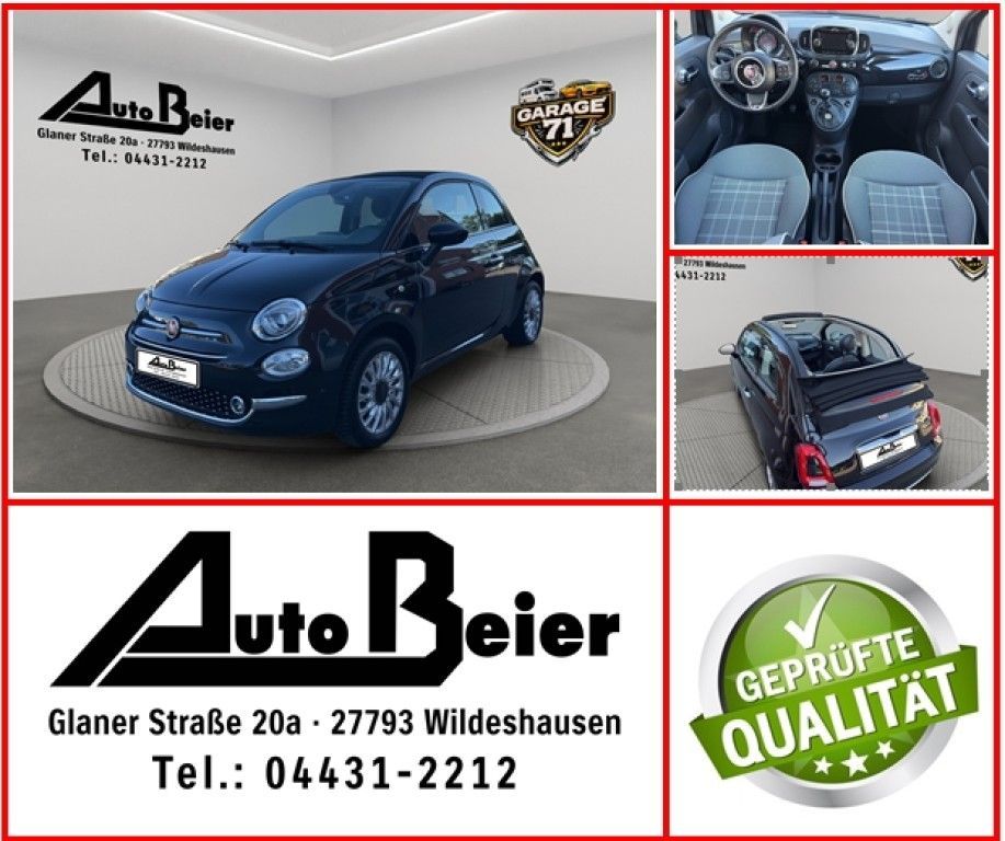 Bild des Angebotes Fiat 500 C 1.2 8V Lounge*ALU*KLIMA*